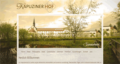 Desktop Screenshot of kapuzinerhof.de