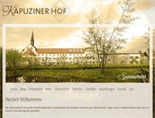 Tablet Screenshot of kapuzinerhof.de
